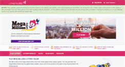 Desktop Screenshot of megamillionslotteryonline.com